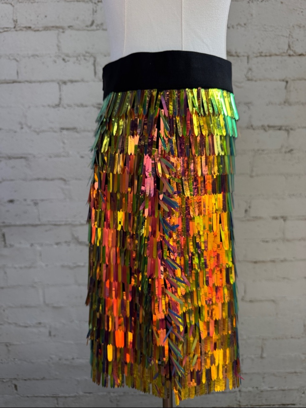 Milly Matchstick Sequin Pencil Skirt Size 2 (estimated) - Picture 6 of 16